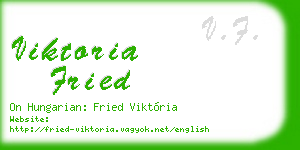 viktoria fried business card